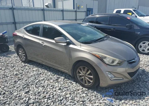 2015 Hyundai Elantra Se from USA, damaged, VIN 5NPDH4AE9FH595258